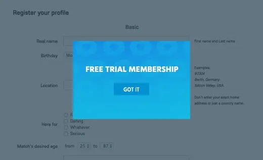 TRIAL ON SIGNUP